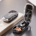 Portable Pill Organizer 3 Times A Day Pill Box Compartments Travel Pill Holder for Vitamins Medicines Small Pocket Medicine Case