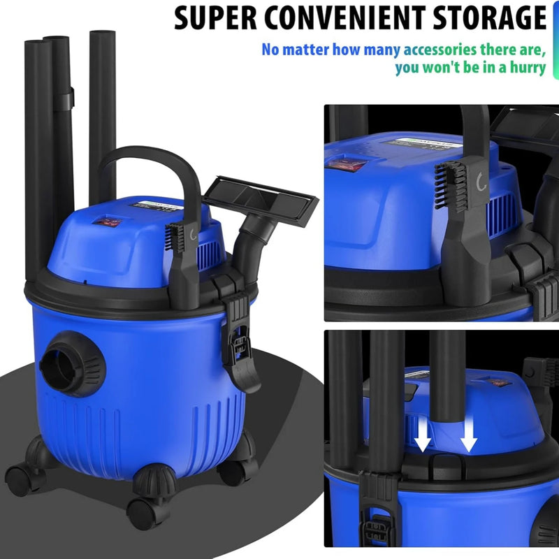 BRIEFNESS Wet & Dry Vacuum Cleaner Household Vacuum Cleaner HEPA Filter with Blower Function Multi-Purpose Vacuum Cleaner