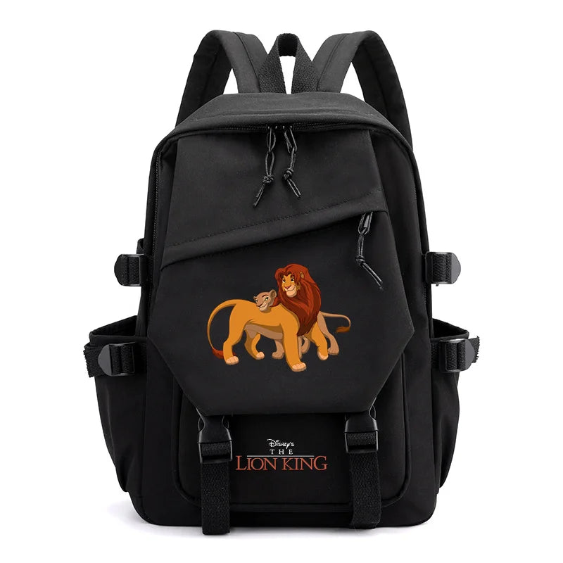 Disney The Lion King Simba Boys Girls Kids School Book Bags Women Bagpack Teenagers Travel Backpack Mochila Escolar