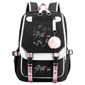 New Street BoyUSBBackpack Animation School Bag Teenagers Canvas Notebook Backpack