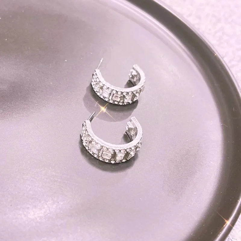 New Fashion Geometry Earrings  Earrings for Women Golden Zircon Dangle Earrings Valentines Day Anniversary Birthday Jewelry Gift