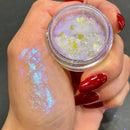 1Jar Aurora Chameleon Snowflake Ultra-Thin Iridescent Nail Sequins Holographic Opal EyeShadow Ice Glitter Nail Chameleon Flakes