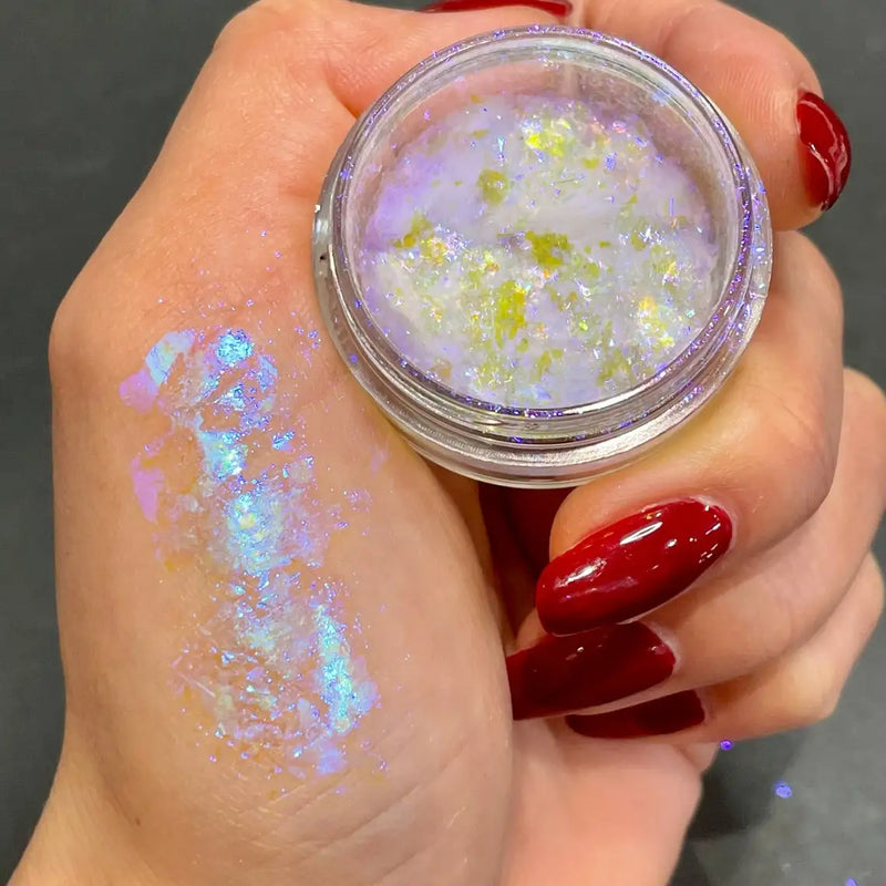 1Jar Aurora Chameleon Snowflake Ultra-Thin Iridescent Nail Sequins Holographic Opal EyeShadow Ice Glitter Nail Chameleon Flakes