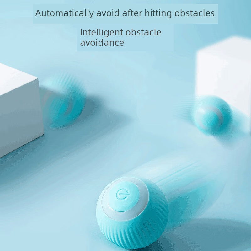 Intelligent Gravity Rolling Ball Automatic Funny Cat Rolling USB Charging Electric Cat Toy Mouse Self-Hi Relieving Stuffy Handy Gadget