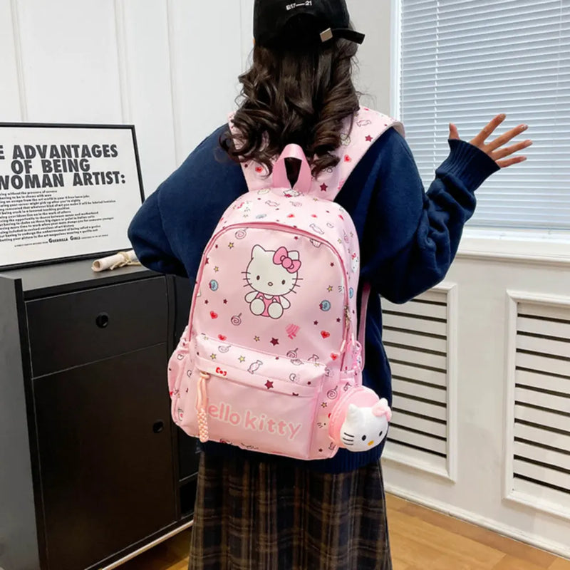 Disney Cartoon Backpack For Baby Boys Girls kuromi Melody Cinnamoroll Children Lovely Schoolbag Kindergarten Schoolbag Kids Gift