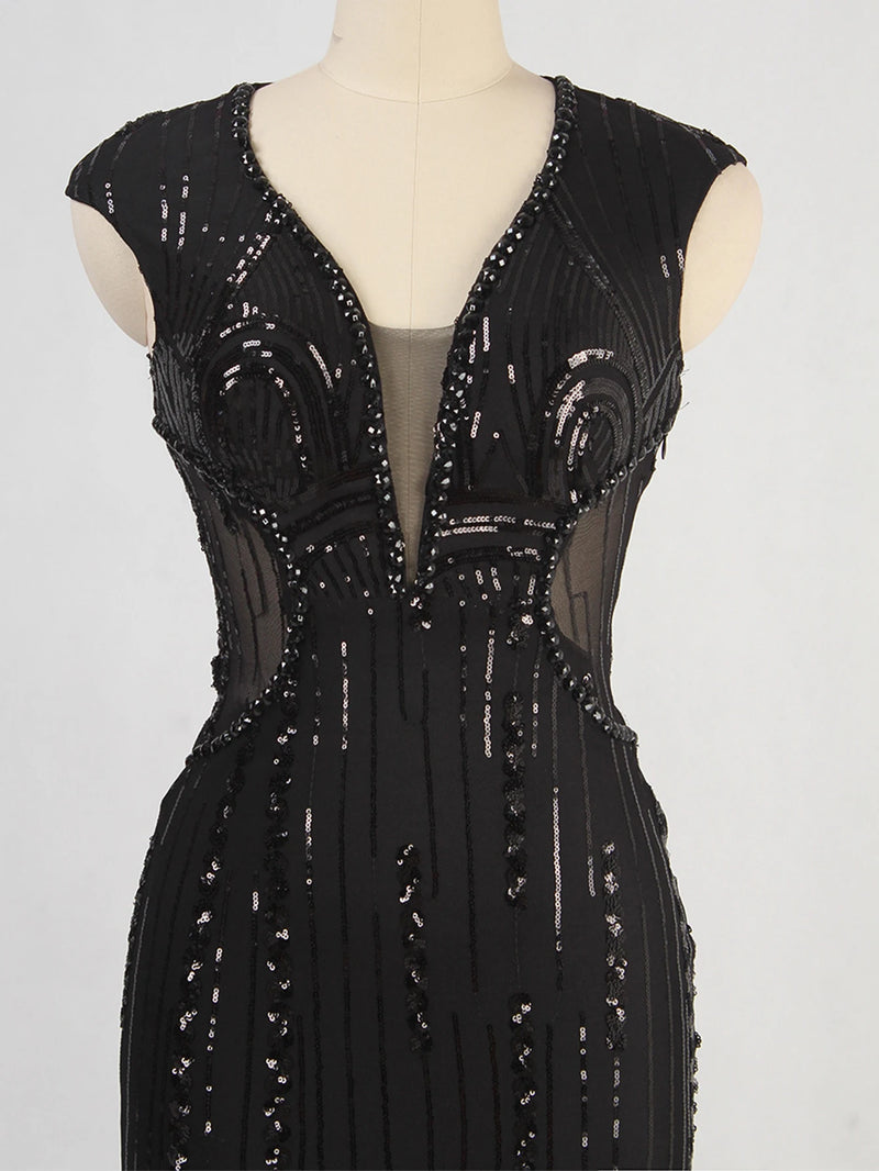 Sexy black maxi summer sequin dress women elegant luxury birthday prom wedding party dress ladies long evening dresses vestidos