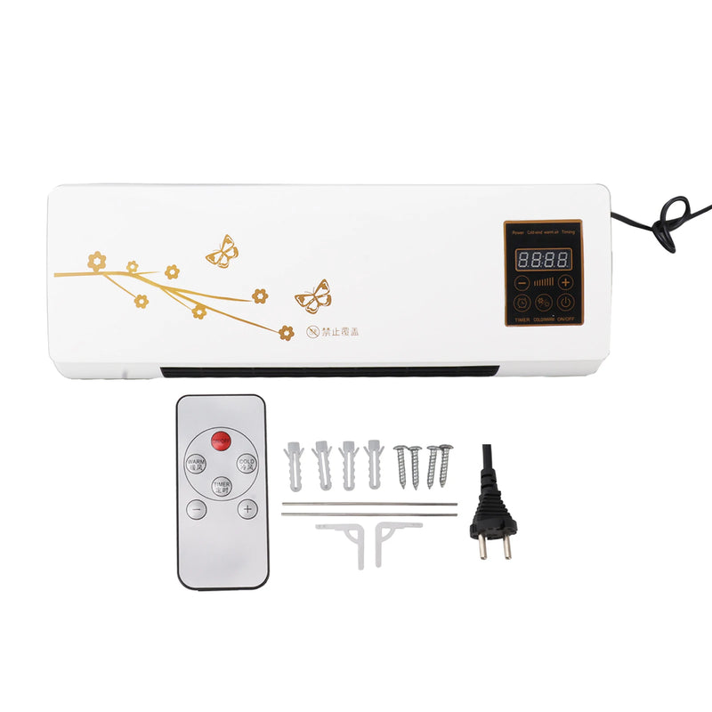 Wall Mounted  Conditioning PTC Heating Cooling Machine Remote Control Home  Conditioner EU Plug 220V