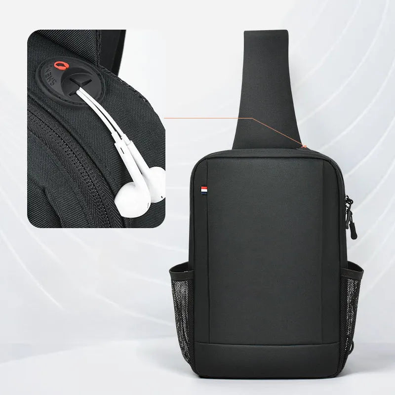 13 Inch For Ipad Pro 13 7th Gen 12.9 Air 13 2024 A2903 A2898 Waterproof Crossbody Shoulder Bag Chest Bag Casual Sling Bag