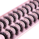 HBZGTLAD - 10 pares de pestañas postizas naturales, pestañas postizas largas, maquillaje 3D, extensiones de pestañas de visón, pestañas de visón para belleza