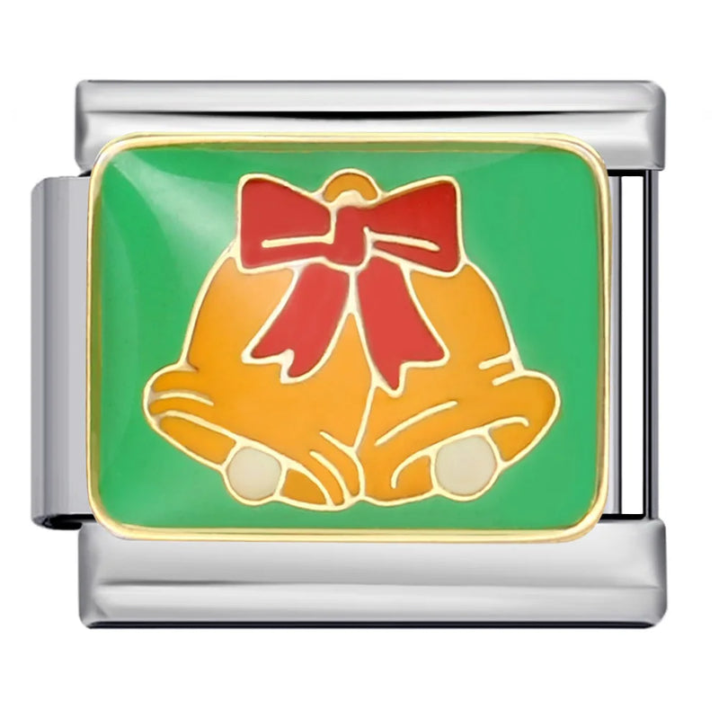 2024 New Christmas Tree gift Snowflake Snowman Old Man Italian charm module Link fit for 9mm bracelet making DIY jewelry