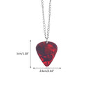 Explosion Unique Season 4 Eddie Guitar Pick Necklace Heart-Shaped Ruby Pendant Birthday Anniversary Gift
