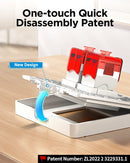 AMPCOM RJ11 RJ45 Faceplate Wall Socket Wallplate Face plate 1-Port 2-Port 4-Port Networking Telephone Socket Outlet Mount Panel