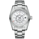 Automatic Watch for Men Mechanical Movement Stainless Steel Rose Gold Blue Luxury Sky 40mm Reloj Hombre Baratos