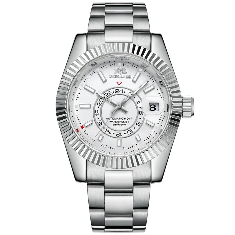 Automatic Watch for Men Mechanical Movement Stainless Steel Rose Gold Blue Luxury Sky 40mm Reloj Hombre Baratos