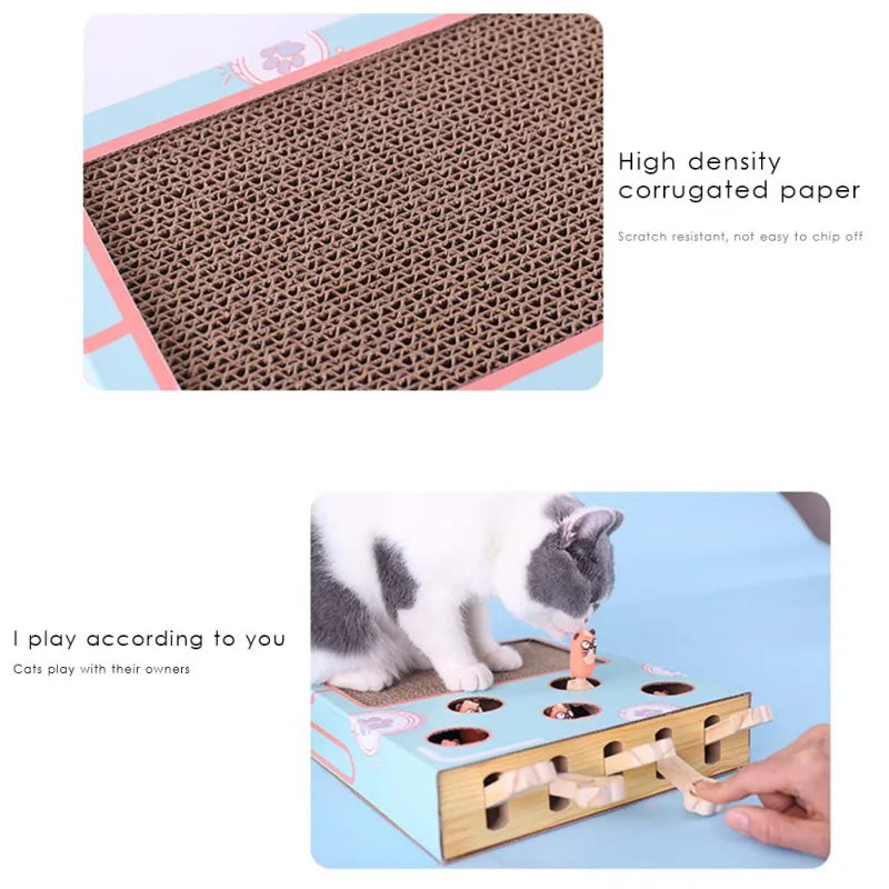 Cat Playing Toy Hamster Machine Kitten Games Teasing Interactive Hunting Toys Scratching Bite Accessories Pet Cat Supplies