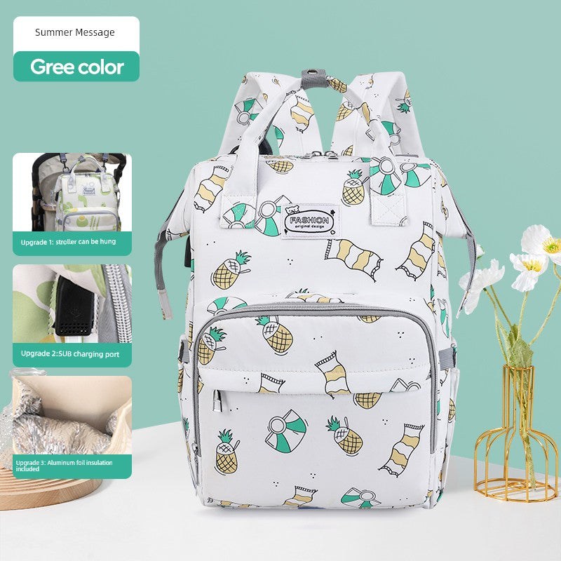 حقيبة مومياء خفيفة الوزن ذات سعة كبيرة للأم والطفل