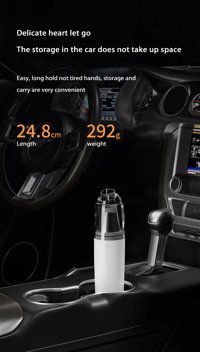 Xiaomi Electric Vacuum Cleaner Car Household Dual Use Portable High Power Handheld Wireless Powerful Dust Remover Deep Cleaning