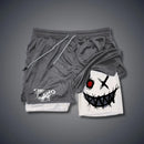 2024 New Double-Layer Quick Drying and Breathable Men's Shorts For Sports Training, Running, Straight Leg Sports Trend Shorts