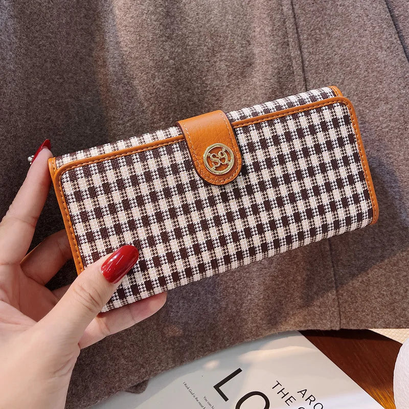 Women's Wallet 2024 New Fashion Wallet Long Design Large Capacity Luxury Wallet Multi functional Card Seat Clutch 10 Card Handba