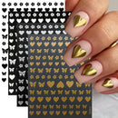 4Sheets Moon Star Heart Sun Mysterious Celestial Design Nail Art Stickers Self Adhesive Manicure Sliders For Nail Art Decoration