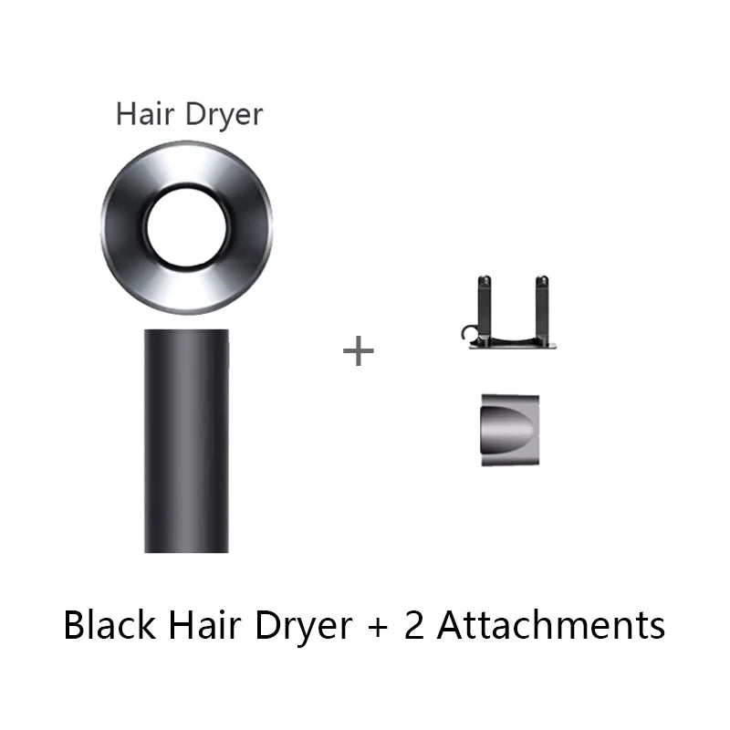 Secador de pelo Ion sin hojas Super Ionic 5 en 1 con difusor, secador de pelo profesional con ionización, secador eléctrico de aire caliente.