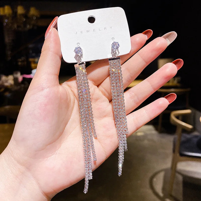 New Fashion Geometry Earrings  Earrings for Women Golden Zircon Dangle Earrings Valentines Day Anniversary Birthday Jewelry Gift