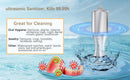 Limpiador ultrasónico para dentaduras postizas, limpiador portátil de joyas, relojes y gafas, lavadora ultrasónica para frutas y verduras.