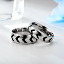 SOHOT  Titanium Steel Variety Couple Ring Jewelry For Lovers' And Unisex Punk Fashion Simple Travel Wedding Party Gift Wholesale