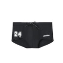 New low-rise boxer swimming trunks seaside printed letters sports casual quick-drying men's swimming trunks