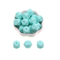 Kovict 14/17mm 10pcs Hexagon Silicone Beads For Jewelry Making Silicone Bead To Make Bracelets Necklace Making Accessories