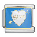 GEMOSA New Personalized Signature Words Italian Charms Link Fit 9mm Stainless Steel Bracelet Making DIY Jewelry for Women Men