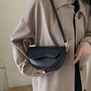 PU Leather Casual Ladies Shoulder Bag Women's Flap Crossbody Bag Saddle Bag 2 Straps Retro Handbag