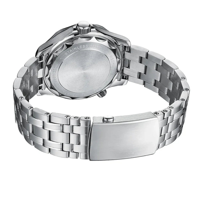 PHYLIDA Black Dial Diver 200 Men's Warch Sapphire Crystal NH38a Automatic Watch SLN BGW9 Lume SE-BK-38