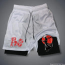 Summer Men's Gym Fitness Workout Shorts Quick-drying Two-in-one Sports Compression Double-layer Shorts Casual Daily M-3XL