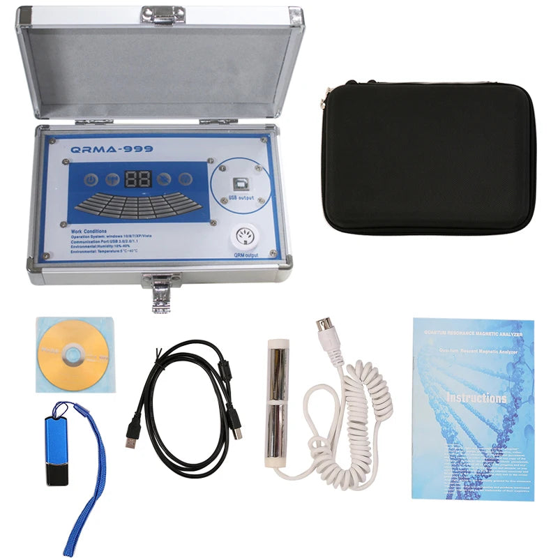 2024 Quantum Health Sub-health Analyzer New QRMA-999 Magnetic Resonance Analyzer Full Body Analyzer Checking Set With 54 Reports