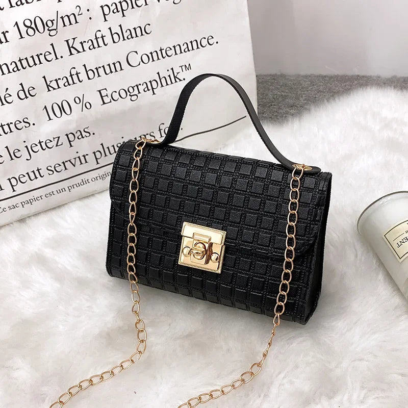 Ladies hand bags Women's bag Chain crossbody bag Simple and fashionable portable small square bag mini bag  tote bag