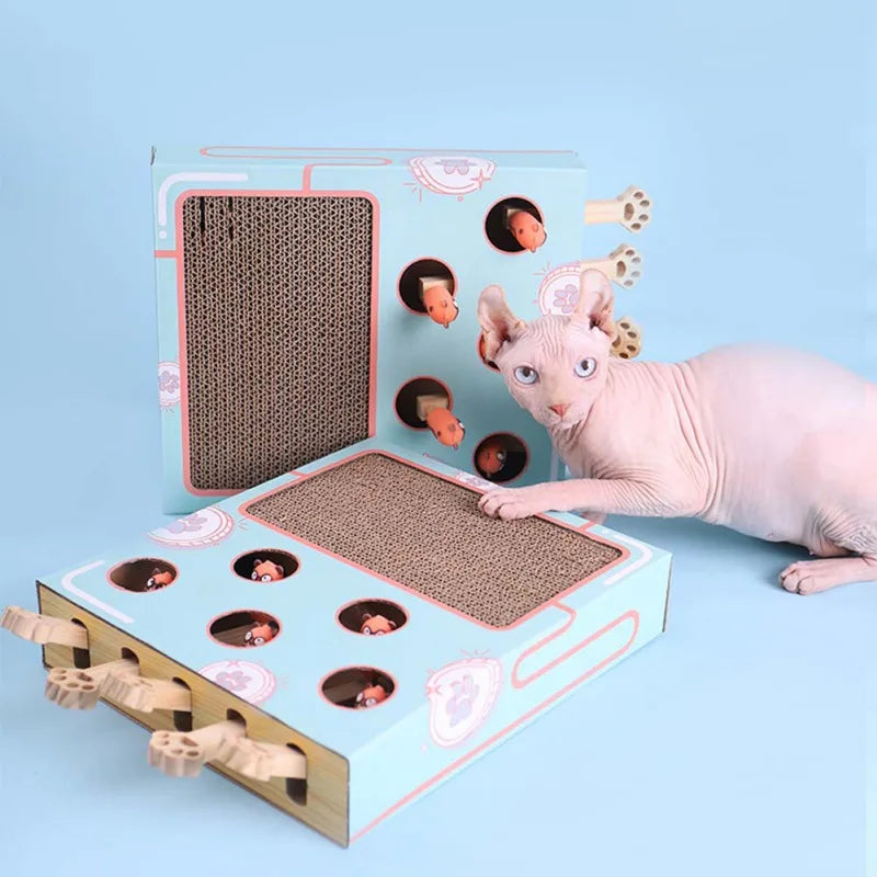 Cat Playing Toy Hamster Machine Kitten Games Teasing Interactive Hunting Toys Scratching Bite Accessories Pet Cat Supplies