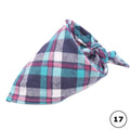 Plaid Cat Dog Bandana Pet Puppy Soft Cotton Bandanas Handkerchiefs Scarfs Triangular Bandages Accessories for Kittens Puppies