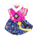 New Fashions Traditional Embroidery Hanbok Style Pet Dogs Girl Dress Jumpsuit Jacket For Boy Couple Clothing