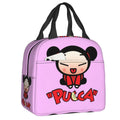 Cartoon Anime Pucca Lunch Bag Women Cooler Warm Thermal Insulated Lunch Box for Work School Office Picnic Food Tote Bags
