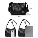 Fashion 100% Cow Leather Crossbody Luxury Designer Genuine Leather Handbag Women's Solid Color Lady Tote Shoulder Messenger Bag