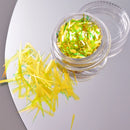 11pcs Aurora Glass Ice Cube Nail Foil Sticker 3D Glass Paper Nail Film Decals Rainbow Reflective Korean Style Nail Stickers