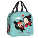 Cartoon Anime Pucca Lunch Bag Women Cooler Warm Thermal Insulated Lunch Box for Work School Office Picnic Food Tote Bags