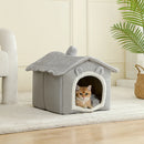 Foldable Pet House Removable Washable Cat House Puppy Cave Sofa Pet Bed House for Extra Small Dogs and Small and Medium Cats