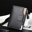 Men Casual Short Wallet Fashion Buckle Multi Functional Zipper Wallet Coin Purse Multi Card Business Wallets for Men 2023