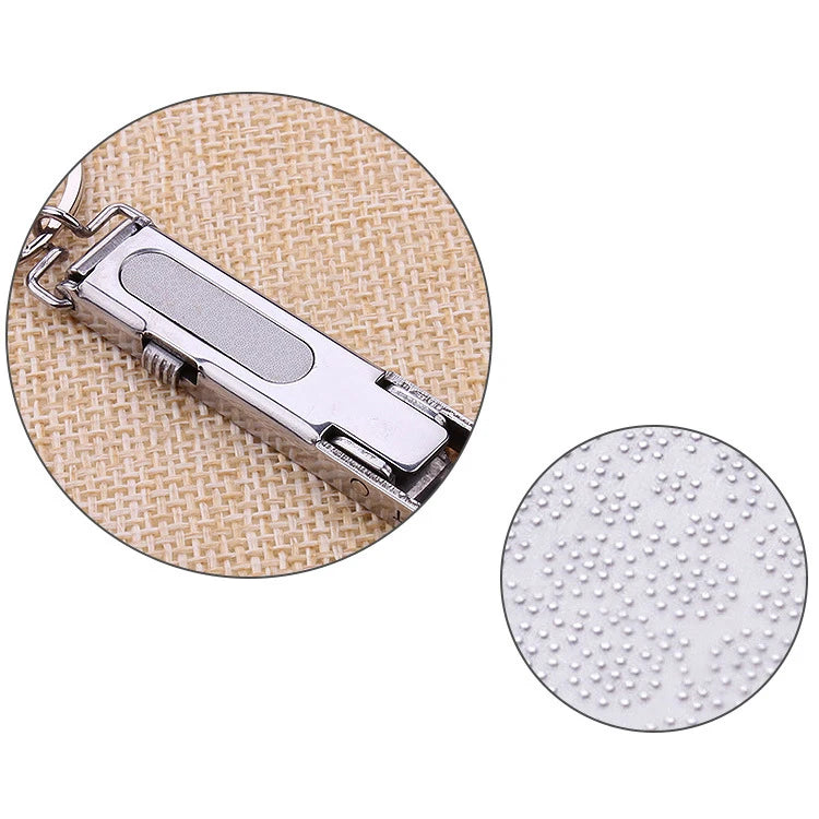 1PC Foldable 0.5cm Ultra-thin Portable Stainless Steel Nail Toe Cutter Trimmer Scissor Manicure Pedicure Tool Fingernail Clipper