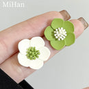 Fashion Jewelry 925 Silver Needle Flower Earrings 2023 Trend New Sweet Design Metal Earrings For Women Female Gifts Wholesale