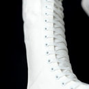 High Top Women Canvas Shoes Lace Up Knee High Boots Flats Casual Vulcanized Shoes Sneakers  Comfortable Girls Canvas Long Boots