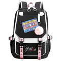 New Street BoyUSBBackpack Animation School Bag Teenagers Canvas Notebook Backpack