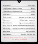 OLEVS 3660 Mens Watch Business Simply Original Quartz Watch Waterproof Luminous Watch For Man Multifunctional Chronograph Reloj